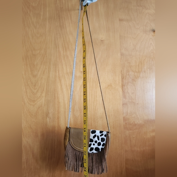 Suede/Leather Small Bag/Wallet with Hair on Cowhide - Picture 16 of 16